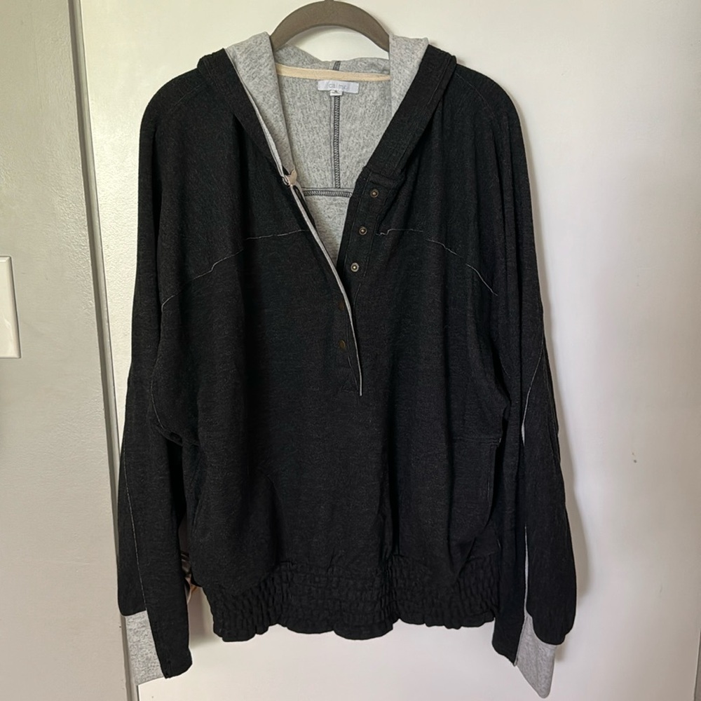 Calme sweatshirt button down XL